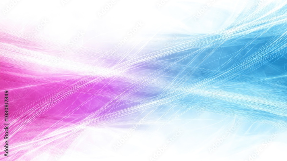 Poster abstract gradient background with soft blending pink and blue colors featuring delicate light streak