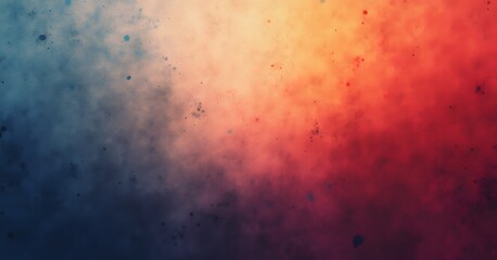 Fototapeta premium A moody gradient background blending dark blue and vibrant red with scattered splatters and grunge texture, evoking a dramatic, atmospheric feel.