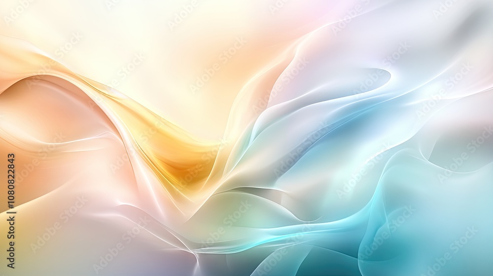 Poster soft colorful abstract background with flowing waves and fluid gradients for elegant visuals in art,