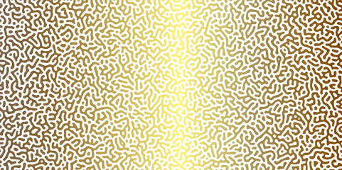 Abstract Reaction-diffusion Turing pattern natural texture brown gradient color scheme. Linear design with biological algorithm psychedelic background. Reaction-diffusion or truing patter