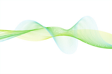 Colorfull wave element