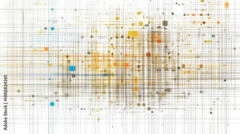 Aufkleber abstract background with colorful dots and lines featuring a modern design, ideal for technology, bu