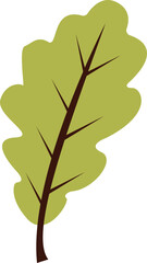 Illustration of Autumn Leaf Stylized Leaves