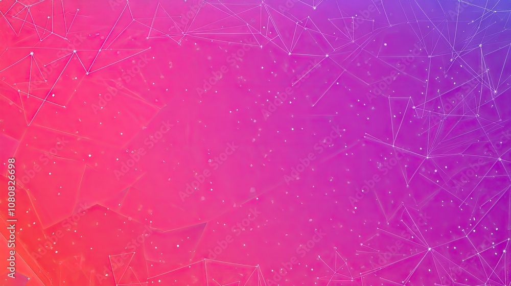 Poster abstract vibrant background featuring a blend of pink and purple hues, with intricate geometric patt