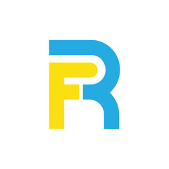 initial fr letter logo design, fr logo design vector template, rf logo design vector template, initial rf letter logo design vector template. 