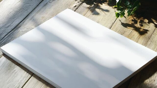 A4 A5 Magazine Brochure 3D White Blank Mockup Video