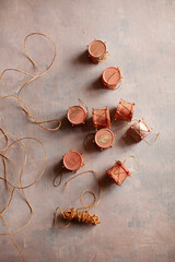 Bębenki, ozdoby na święta Bożego narodzenia