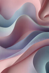 Obraz premium Soothing Pastel Waves Seamless Background for Textiles, Digital Art, Wallpaper, Social Media Designs, and Relaxing Mood Enhancers, Website and Video background
