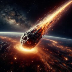 asteroid in space
