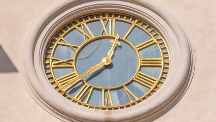 Fototapeta premium Duomo di San Pancrazio Martire in beautiful town of Albano Laziale timelapse hyperlapse, Italy