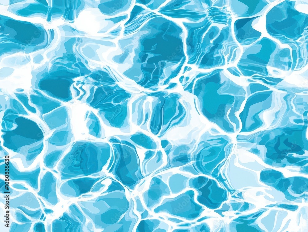 Poster tranquil rippling water surface with subtle reflections creating a serene atmosphere for nature and 