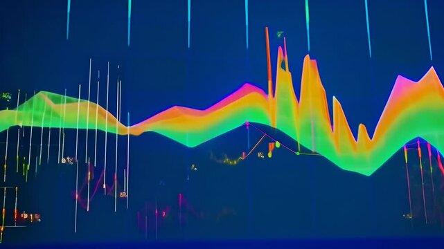 Animation of a dynamic graph with fluctuating data point