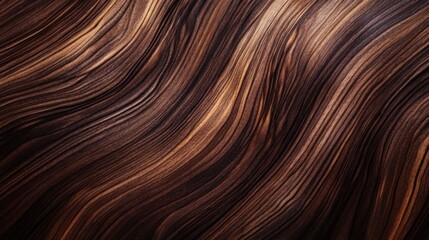 Naklejka premium Close-up of Wavy Wooden Grain