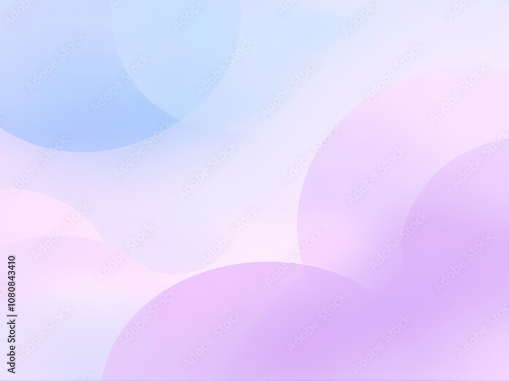 Poster soft pastels blend in a serene abstract backdrop, creating a calming atmosphere perfect for artistic