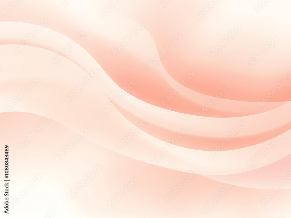 Poster soft pink and cream abstract background featuring gentle curves and flowing patterns, ideal for desi