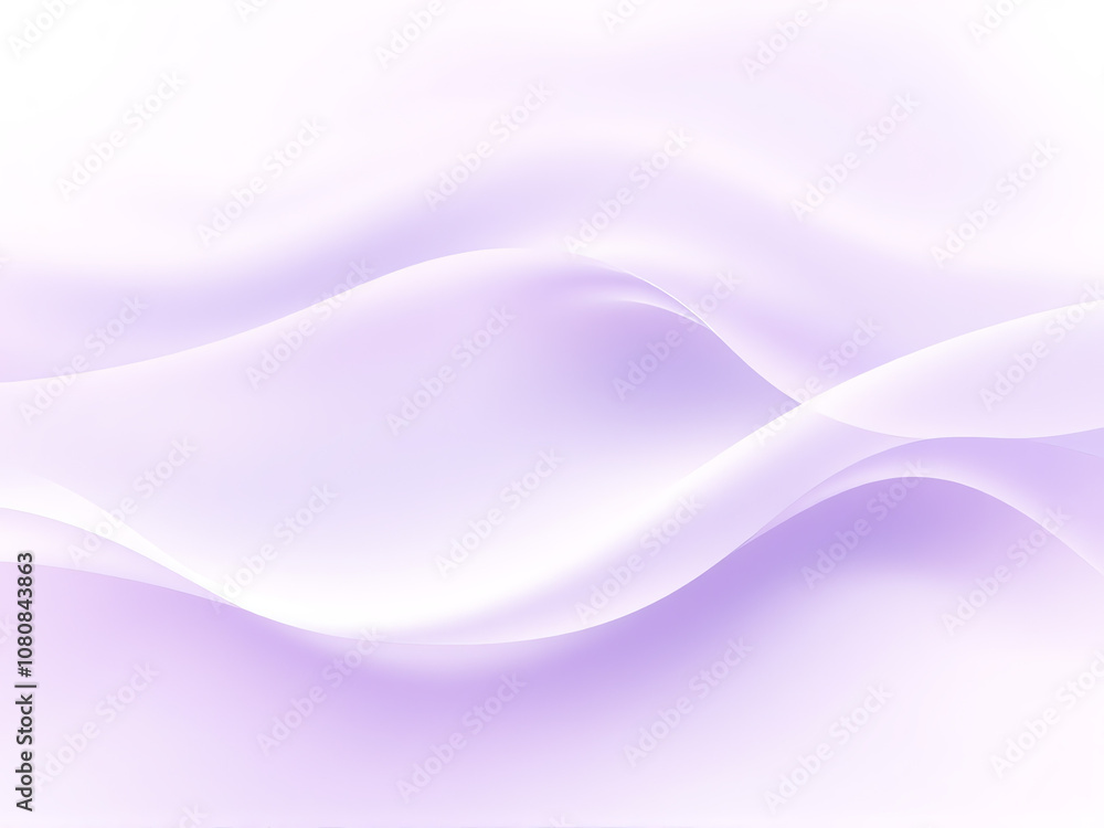 Poster soft purple waves create a calming abstract design perfect for backgrounds and modern art displays