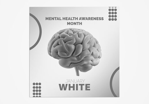 Social Media Template Mental Health generative ai