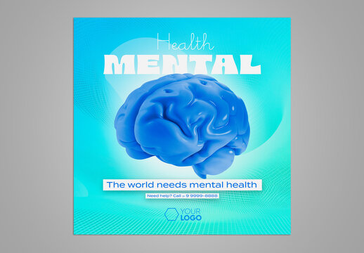 Social Media Template Mental Health generative ai