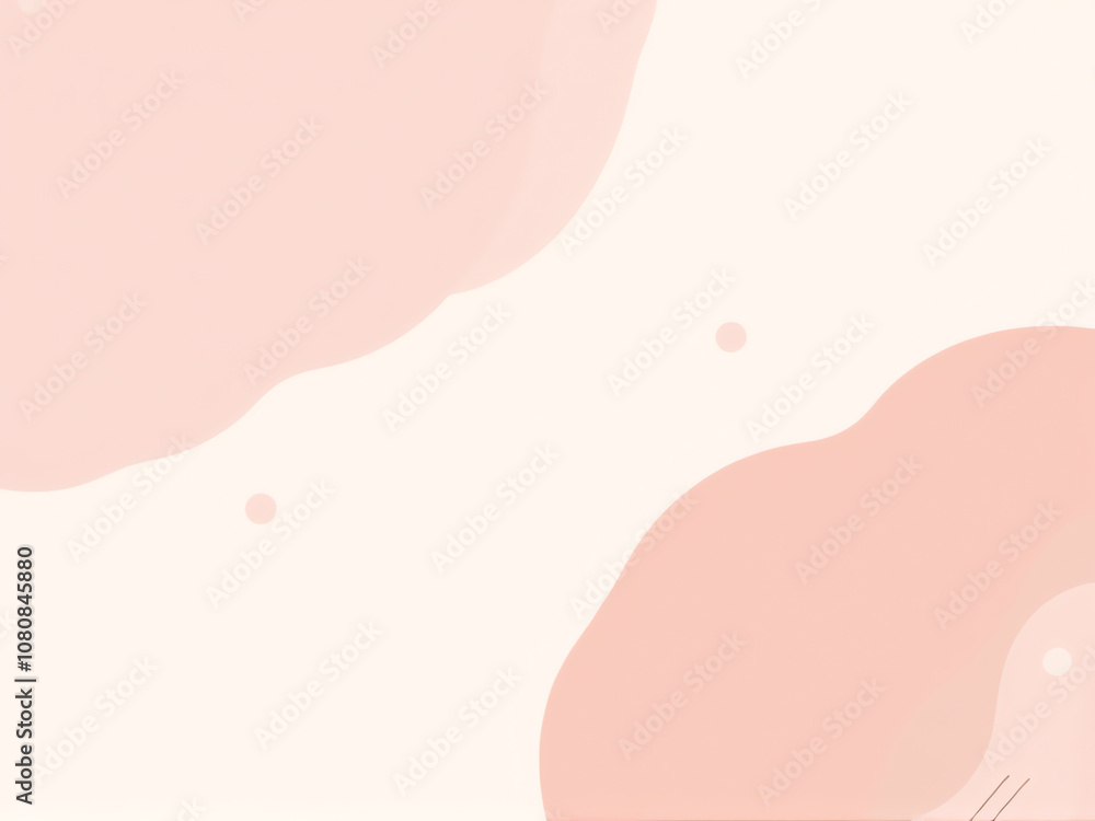 Poster abstract pastel background with soft shapes and gentle colors creating a serene and modern visual ae