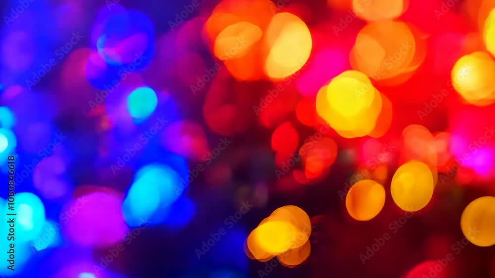 Poster abstract lights blur bokeh background, rich colors. bokeh background. generative ai video