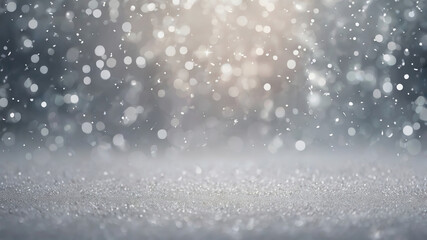 Winter Snowfall with Sparkling Background
