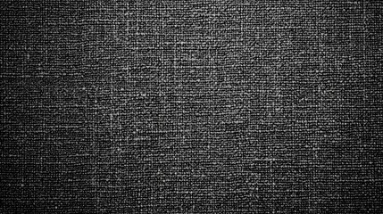 A close-up view of dark fabric with fine, evenly woven texture, creating a soft and tactile surface, ideal for backgrounds and design elements in a monochromatic, minimalist style