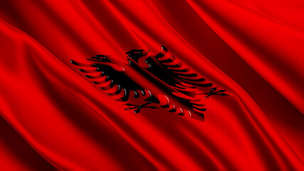 albanian flag for national Day or Independence Day of albania