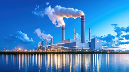 Exploring Decarbonization Pathways for Achieving Net Zero Emissions: A Modern Industrial Landscape with Pollution and Reflections on Water