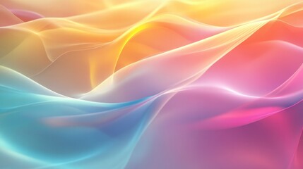 Abstract Colorful Waves Background