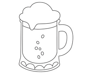 Beer Coloring Page for kids 001