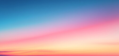 Obraz premium The evening sky in 2025 offers a magnificent panorama, where shades of blue blend seamlessly at dusk, creating a serene backdrop for a perfect sunset that inspires hope and tranquility.