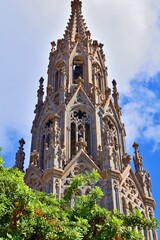 Fototapeta premium landscape of the historic center of the city of Arucas in Canary Islands, Spain