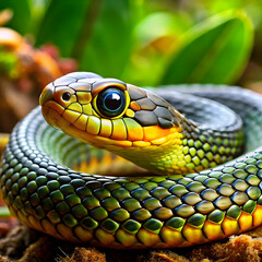 Fototapeta premium colorful snake