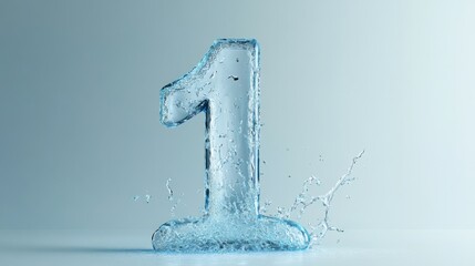 Water Number One: A Minimalist Abstract Design