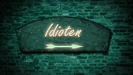 Signposts the direct way to Idiots