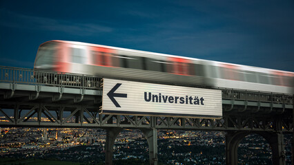 Signposts the direct way to University