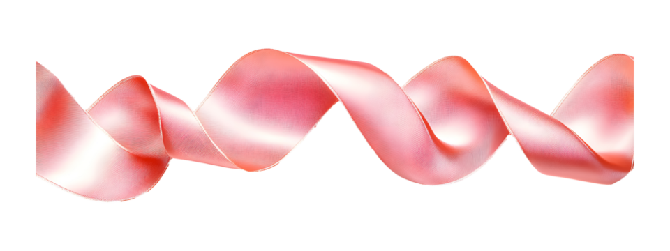 Satin ribbon on a transparent background. isolated background.