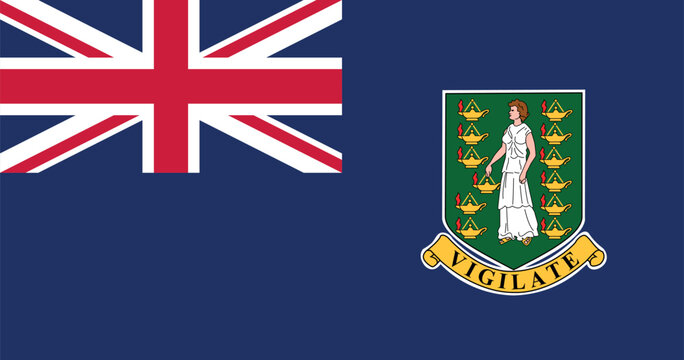 British Virgin Islands Flag Illustration