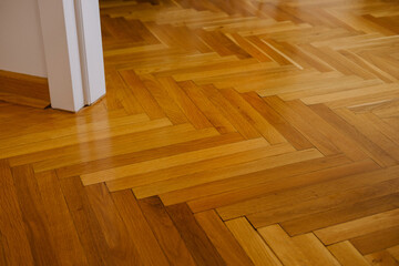 wooden parquet on the floor