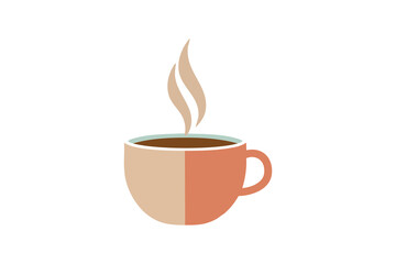 Minimalist Coffee Cup Illustrations with Steam - Perfect for Cafe, Coffee Shop, and Morning Vibes