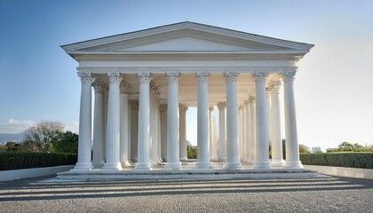 Obraz premium a white structure with columns