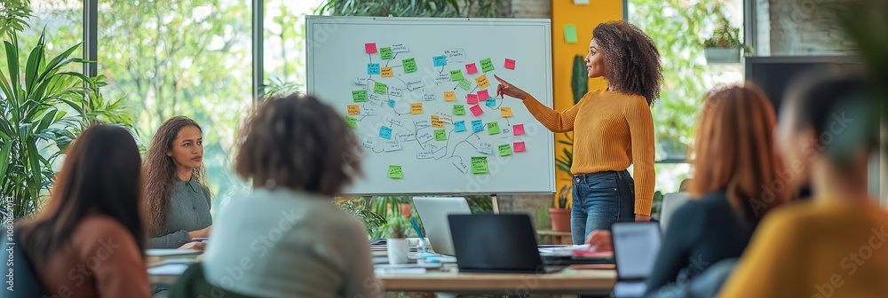 Poster join us for a collaborative meeting with a creative brainstorming session to foster innovation. brin