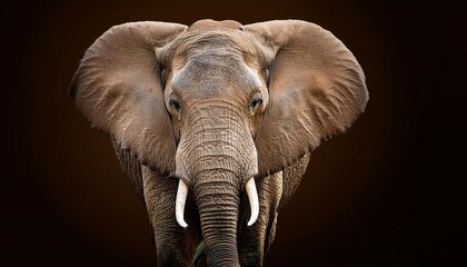 an elephant with large ears