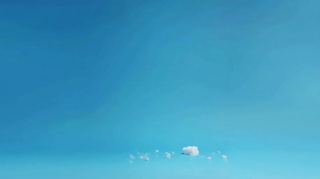 explosion of question mark made of clouds