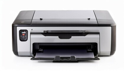 business laser printer isolated on white background
