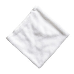 A simple, folded white cloth displayed against a plain background, suggesting cleanliness and versatility for various cleaning tasks.