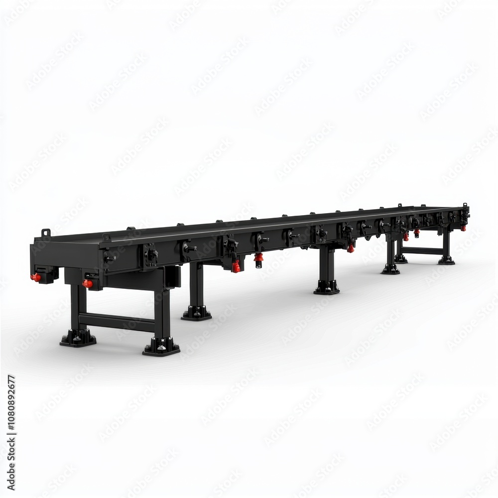 Poster industrial conveyor system for efficient material handling in manufacturing and warehousing environm