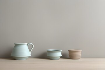 Artisan Making Pottery Isolated on White Background Generative AI illustration