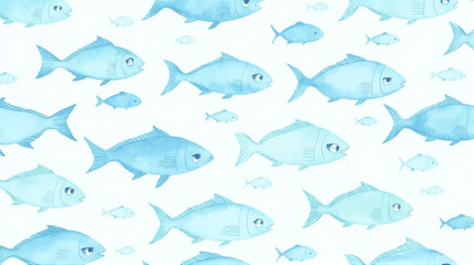 Obraz premium seamless pattern with fishes