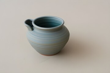 Artisan Making Pottery on White Background Generative AI illustration